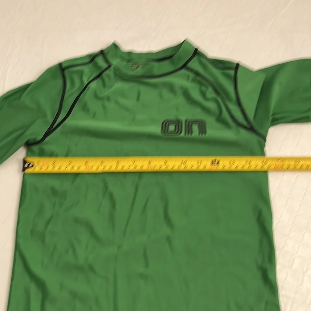 Old Navy dark green short sleeve rash guard 10-12